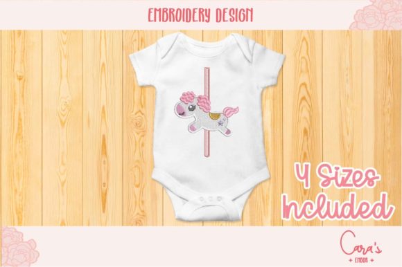Carousel Pony Embroidery Review for Boutique Sweatshirts
