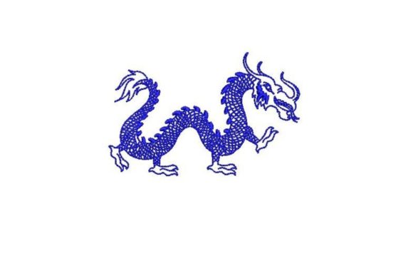 Chinoiserie Style Dragon Embroidery Design Review