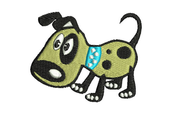 Cute Dog Embroidery: Seasonal Charm for Holiday Products