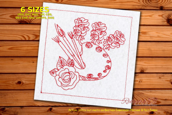 Floral Pattern with Brush Palette: Seasonal Stitching Review