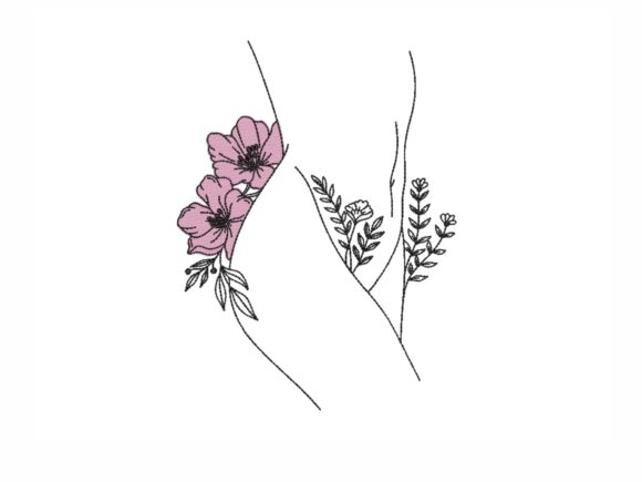 Naked Woman with Flowers Design Review