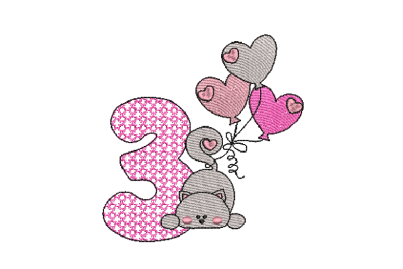 Number 3 Cat Sketch: Seasonal Embroidery Product Review