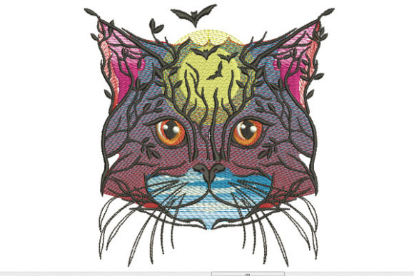 Tree and Cat Embroidery Design Review for Holiday Projects